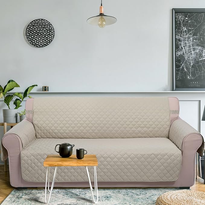 U-NICE HOME Large Sofa Cover Reversible Couch Cover - Image 2