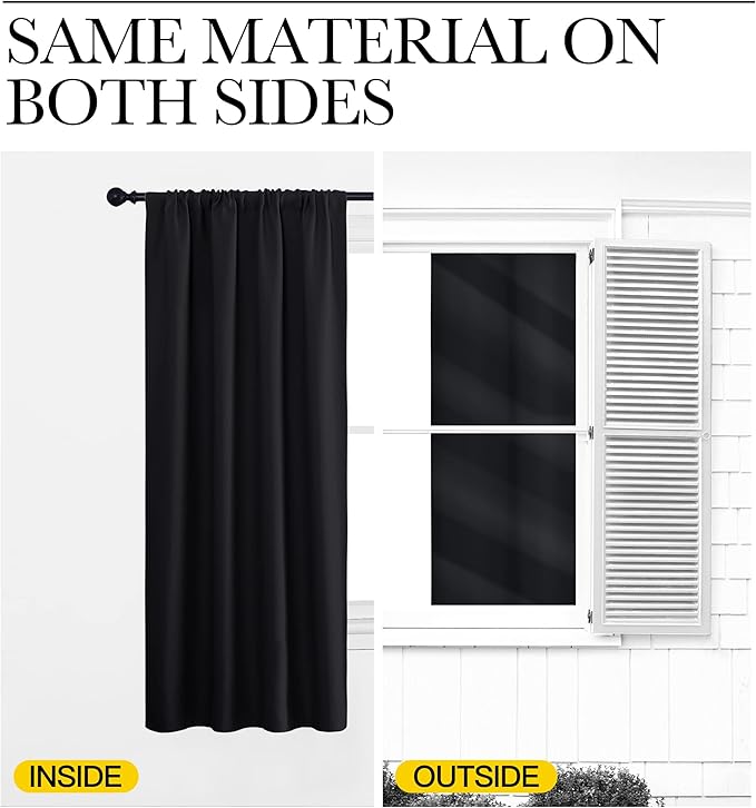 NICETOWN Black Out Curtain Panels - Image 6