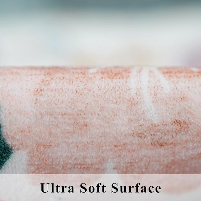Washable 3x5 Entryway Area Rugs: Ultra Soft Floral Carpet - Image 7