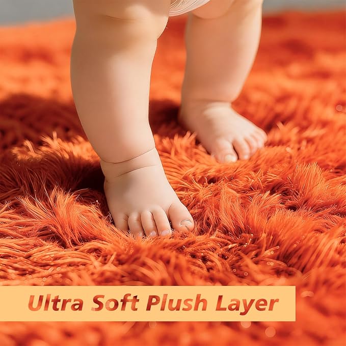 9x12 Fluffy Area Rugs for Living Room, Soft Non-Shedding Indoor Plush Carpet - Image 2