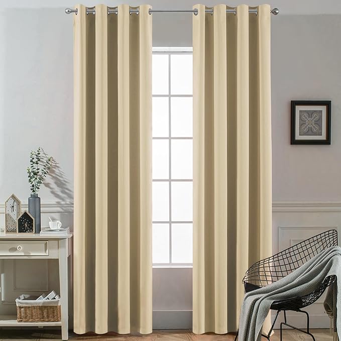 Yakamok Blackout Curtains Room Darkening Thermal Insulated Window Panels by Yakamok