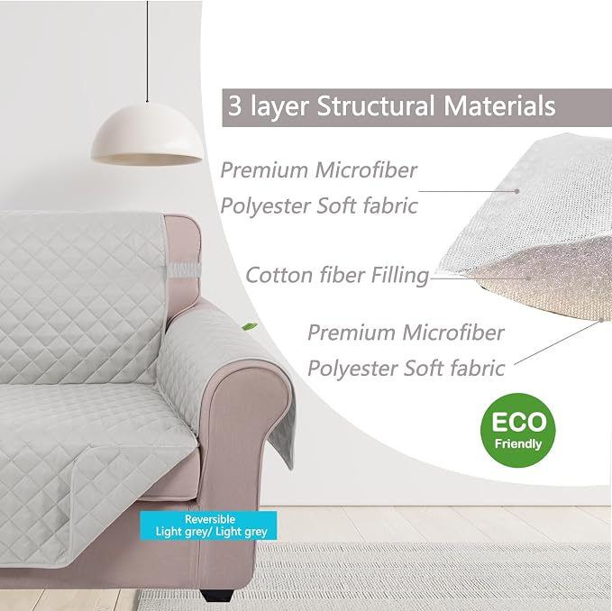 U-NICE HOME Reversible Sofa Cover Couch Cover - Image 4
