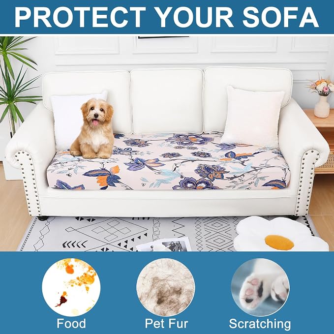 Smiry Printed Couch Cushion Covers, Stretch Soft Couch Covers - Image 7