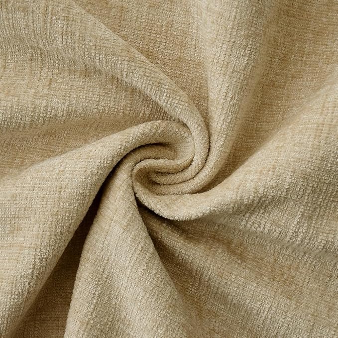 MIULEE Pack of 2 Couch Throw Pillow Covers 26x26 Inch Beige Farmhouse - Image 4