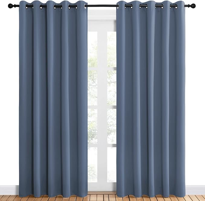 NICETOWN Blackout Draperies 60" W x 84" L Curtains - Image 2