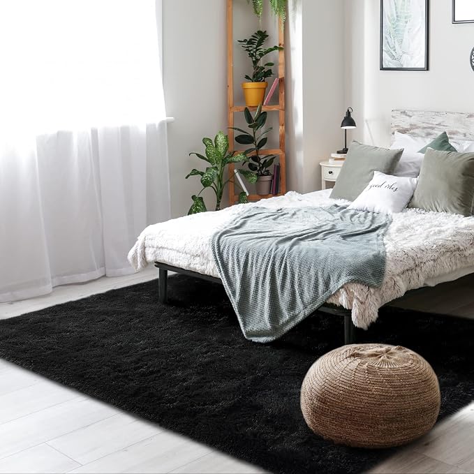 Amearea Premium Soft Fluffy Rug Modern Shag Carpet, 5.3x7.5 Feet, Fuzzy Plush - Image 2