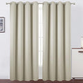 LEMOMO Light Beige Thermal Blackout Curtains/52 x 108 Inch/Set of 2 Panels Room by Lemomo