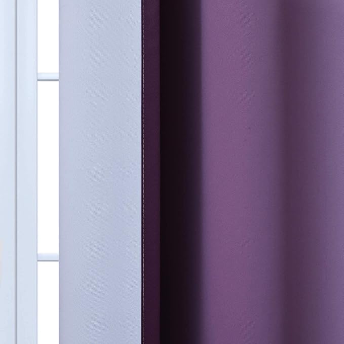 Yakamok Light Blocking Ombre Curtains, Room Darkening Grommet Window Drapes - Image 7