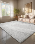 Ophanie 6x9 White Rugs for Living Room, Large Fluffy Shag Fuzzy Plush Soft by Ophanie