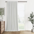 Guken White 100% Blackout Linen Curtains 60 Inch Wide by 108 Inch by Guken