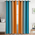 Yakamok Ombre Orange and Blue Curtains by Yakamok