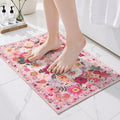 Pink Area Rugs 24x17 Inch Home Decor Entry Rug, Small Door Mat Bath Mats by WelcometoBabovid