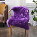 Goolela Purple Fluffy Faux Sheepskin Fur Rug Purple Fuzzy Furry Bedside Rug 2x3 by Goolela