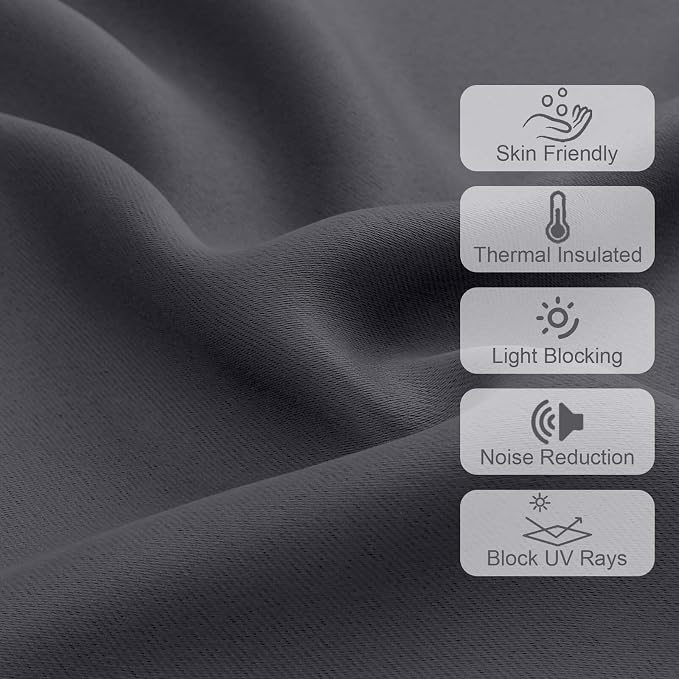 Chyhomenyc Blackout Valances for Windows, Short Window Valance Curtains for - Image 4