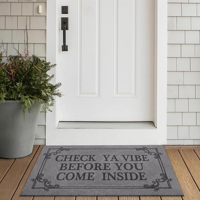 Doormat Home Decor Funny Doormat Check Ya Vibe Before You Come Inside This - Image 5