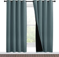 NICETOWN 100% Blackout Window Curtain Panels, Full Light Blocking Drapes by NICETOWN