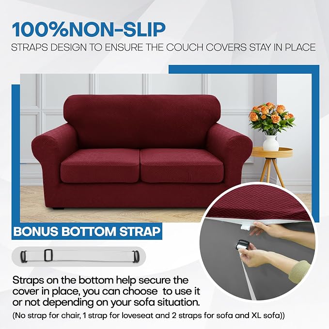 XINEAGE 2026 New 3 Pieces Couch Covers - Image 5