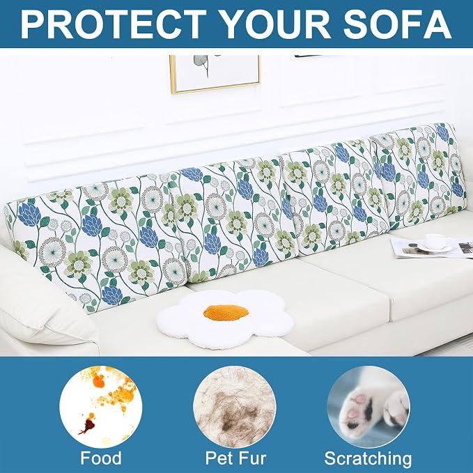 Smiry Printed Couch Cushion Covers, Stretch Soft Couch Covers - Image 7