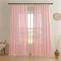 Joydeco Sheer Curtains for Living Room, Window Curtains Privacy Assured by JOYDECO