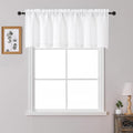 OWENIE White Valances for Windows 1 Pcs 20 Inch Length, Light Filtering by OWENIE