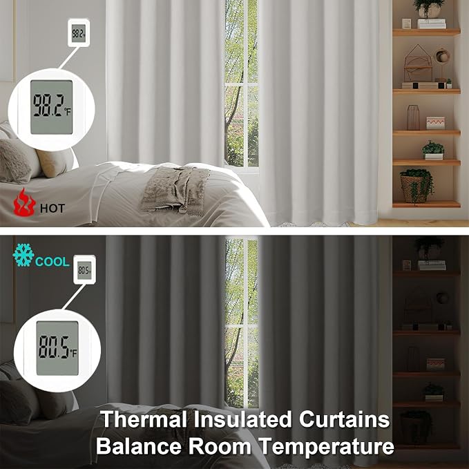 Simplebrand Ava Natural Extra Long 10ft Curtains - Image 5