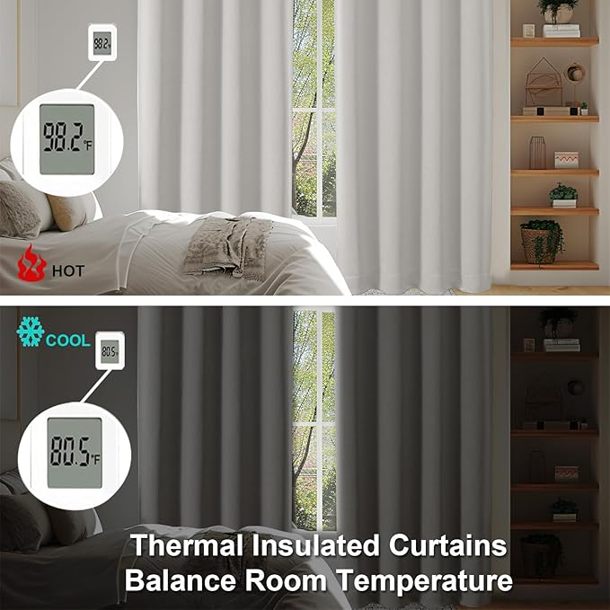 Simplebrand Ava Natural Blackout Curtains - Image 5