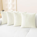 CaliTime Throw Pillow Covers Decorative 18 X 18 Inches Pack of 4 Cozy Chenille by CaliTime