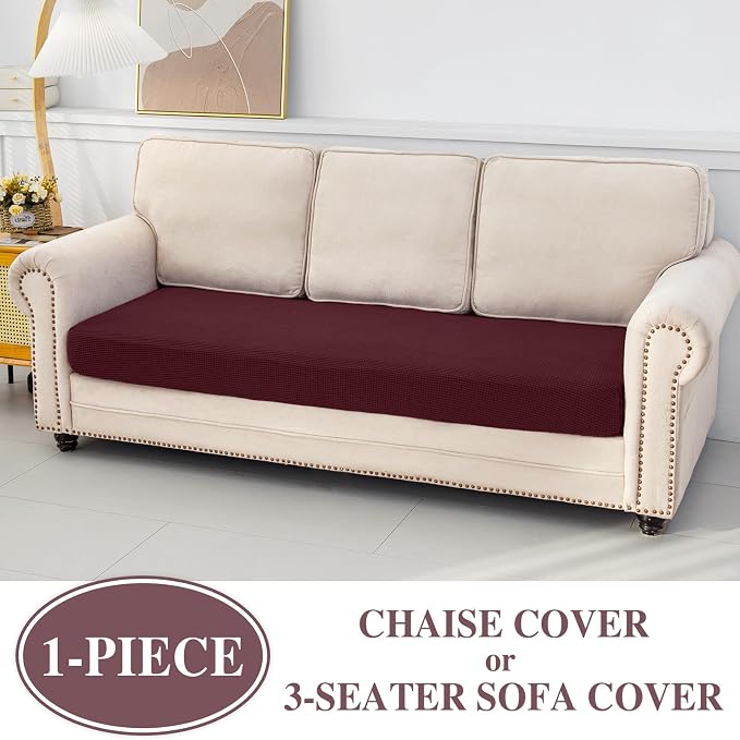 Couch Cushion Chaise Lounge Cover Washable Separate Seat Chaise Couch Cover - Image 3