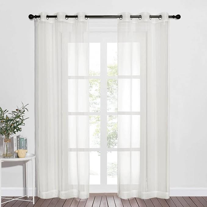 NICETOWN Beige Sheer Curtains Airy & Elegant by NICETOWN
