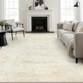 5x8 Area Rug Living Room: Modern Washable Indoor Soft Carpet Beige | by FXRHLP