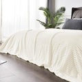 BEDELITE Fleece Blanket Full Size – 3D Ribbed Jacquard Soft and Warm Decorative by BEDELITE