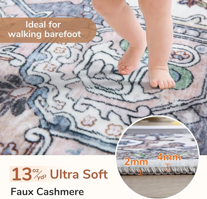 OPPODREAM Soft Area Rugs 5x7, 5x7 Washable Rug - Image 2