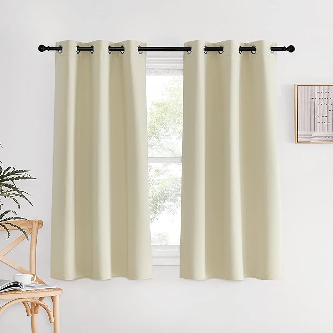 NICETOWN Room Darkening Beige Curtains by NICETOWN