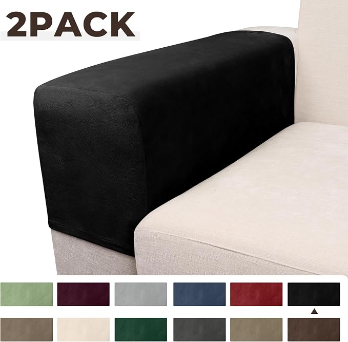 Couch Arm Covers 2 Pcs Sofa Armrest Covers Stretch Couch, Armrest Cover - Image 5