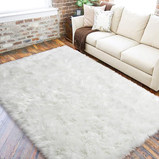 LOCHAS Soft Fluffy Faux Fur Rugs by LOCHAS