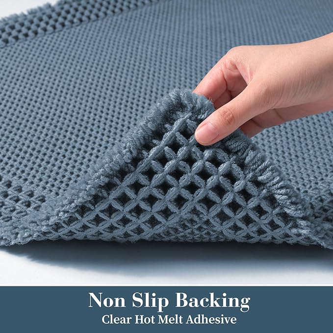 RESARE Waffle Bath Mat for Bathroom, Super Absorbent Bathroom Rugs Non Slip - Image 4