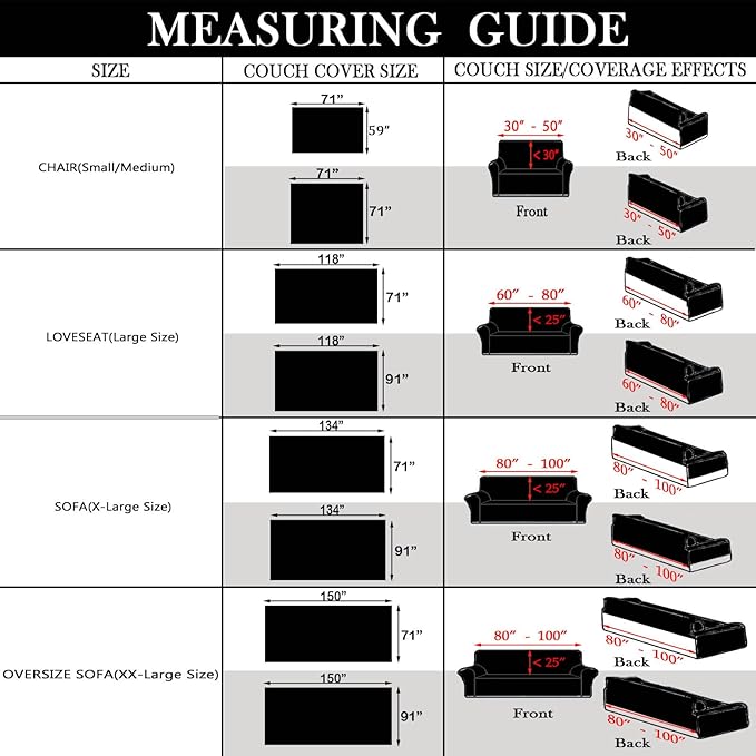 HANDONTIME Boho Sofa Covers for Dogs Black Couch Sofa Covers for 3 Cushion - Image 3