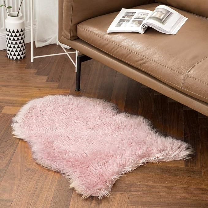 MIULEE Fluffy Rug Soft Shaggy Faux Fur Area Rug Luxury Plush Sheepskin Carpet - Image 6