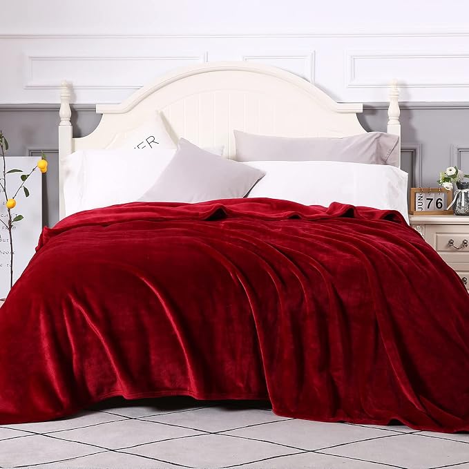TASTHROW Large Flannel Fleece Throw Blanket, 90×108 Inch - Image 2