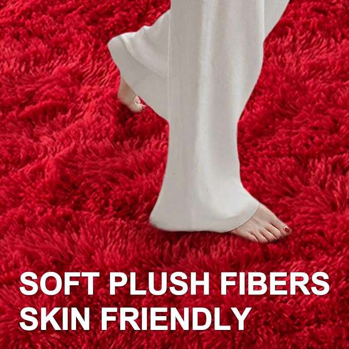 8x10 Ft Extra Large Shag Rugs for Living Room, Ultra Soft Fluffy Furry Area - Image 4