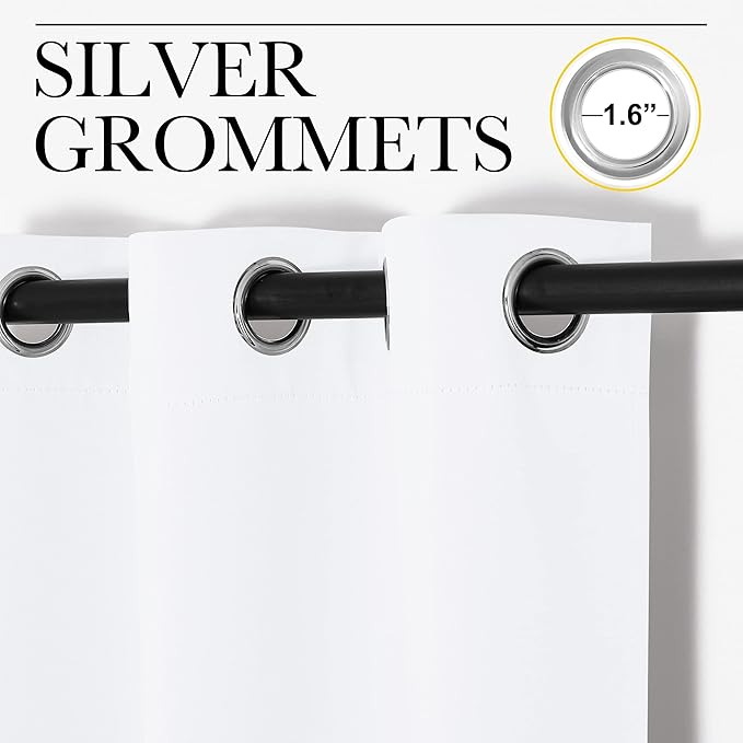 NICETOWN Draperies Curtains Panels, Blocking Out 50% Sunlight Window Treatment - Image 3