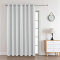 Joydeco White Curtains 95 Inches Long 1 Panel, Thermal Insulated Long Curtains& by JOYDECO
