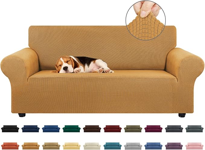 KEKUOU Stretch Loveseat Sofa Cover Slipcover, Couch Covers by KEKUOU