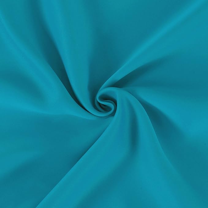 LEMOMO Teal Blackout Curtains 34 x 63 Inch Length/Set of 2 Curtain - Image 5