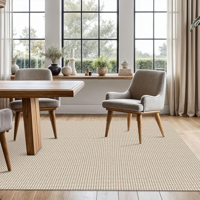KOZYFLY Washable Area Rug 5x7 ft Rubber Backed Non Slip Rugs - Image 2