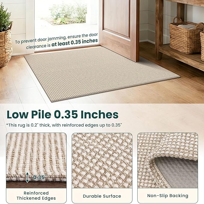 KOZYFLY 3x14 Runners Rugs for Hallway, Long Washable Runner Rug, Non Slip - Image 4