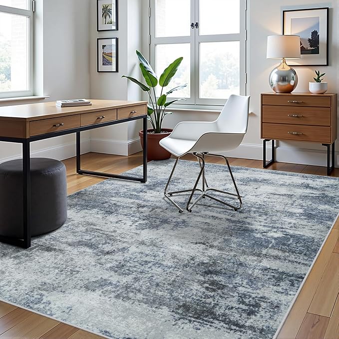 5x7 Area Rugs for Living Room Rug Washable: Abstract Tumble Large Rug for - Image 3