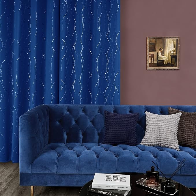 Deconovo Blackout Curtains, 38 x 90 Inch Drapes - Image 4