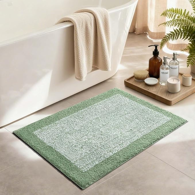 36x24 Large Bathroom Rugs Washable Non Slip, Soft Absorbent Quick Dry Mats - Image 3