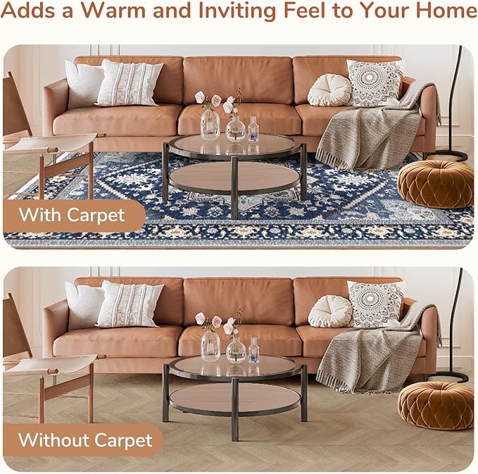 OPPODREAM Soft Round Rug 5ft, Washable Circle Rug 5ft - Image 8